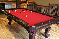 The Game Room at the Cool Creek Lodge
